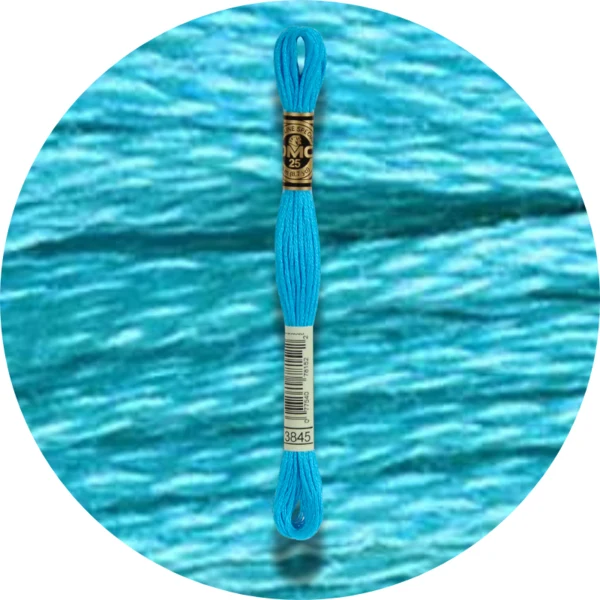 DMC Mouliné Spécial 25 Broderigarn, Ensfarvet, Blå/Lilla nuancer